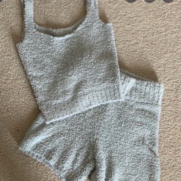 SKIMS - Cozy Knit Tank in Aqua Size L/XL - Picture 3 of 4